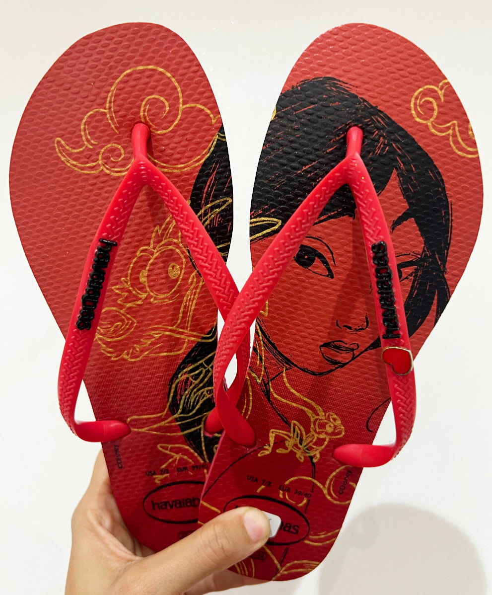 Havaianas Slim Logo Met Disney Mulan + Bijou