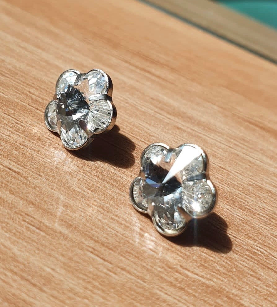 Crystal Bijou Fleur Blanc