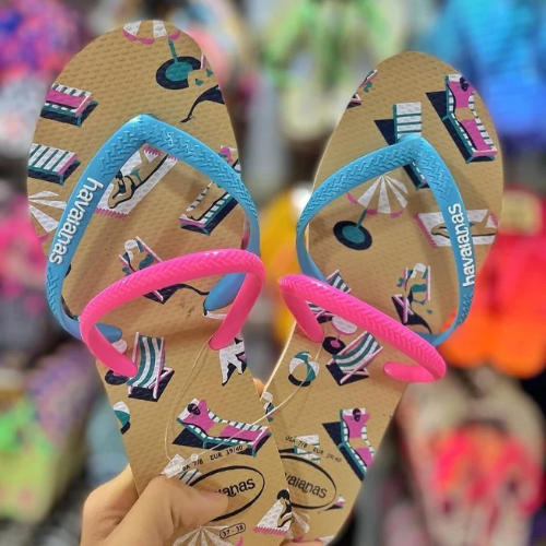 Havaianas Flat Duo Vibes Rosa Blue