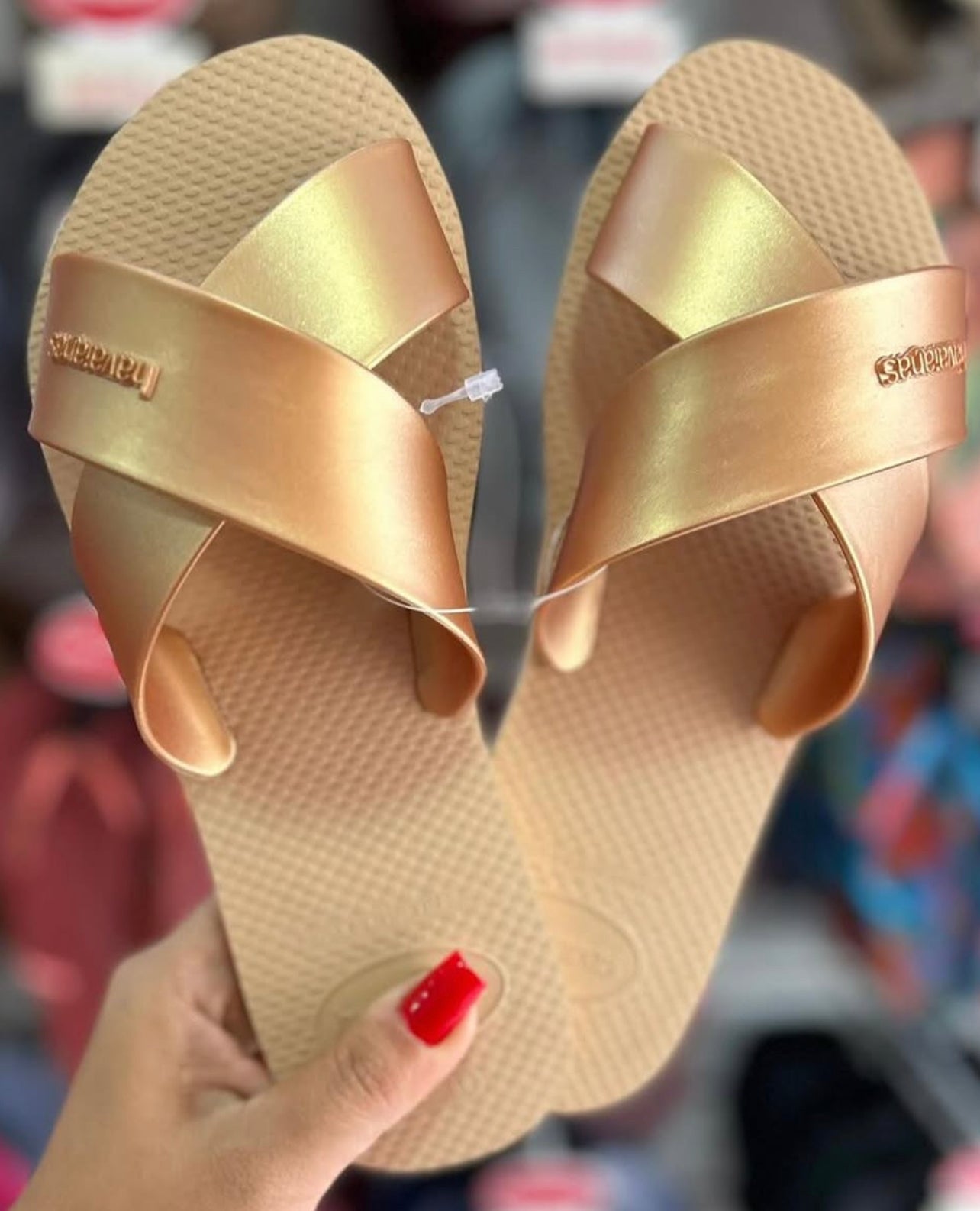 Havaianas Chic Gold avec Bijou