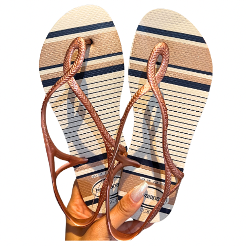 Havaianas Luna Nautical Rosa Branca