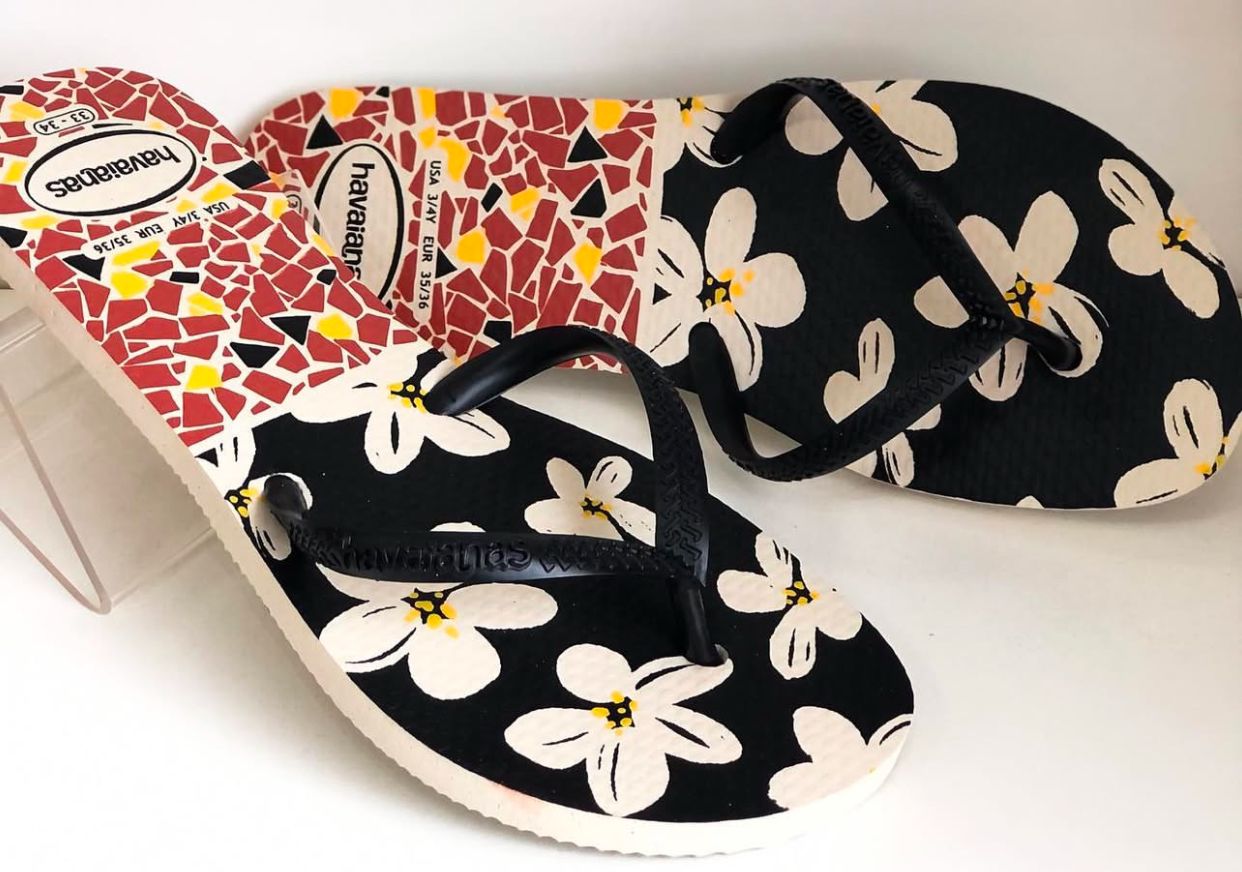 Havaianas Flat Flower Petro