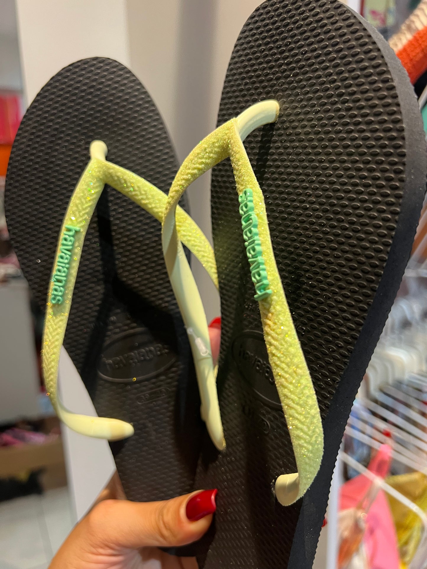 Havaianas Slim Glitter Néon Petro