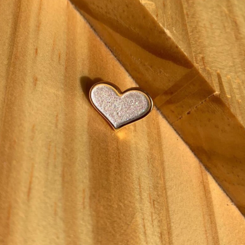 Bijou Cœur Branca Gold