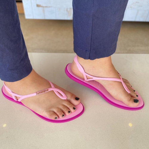 Havaianas Luna Point Rosa Frambosea
