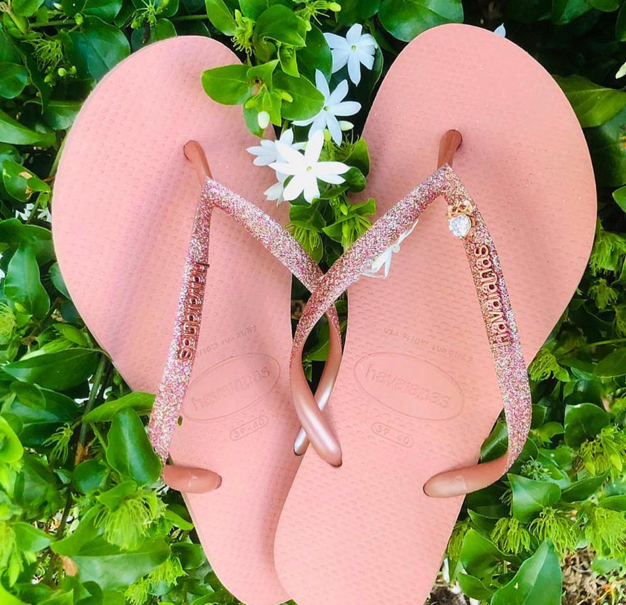 Havaianas Slim Glitter Rosa Crocus