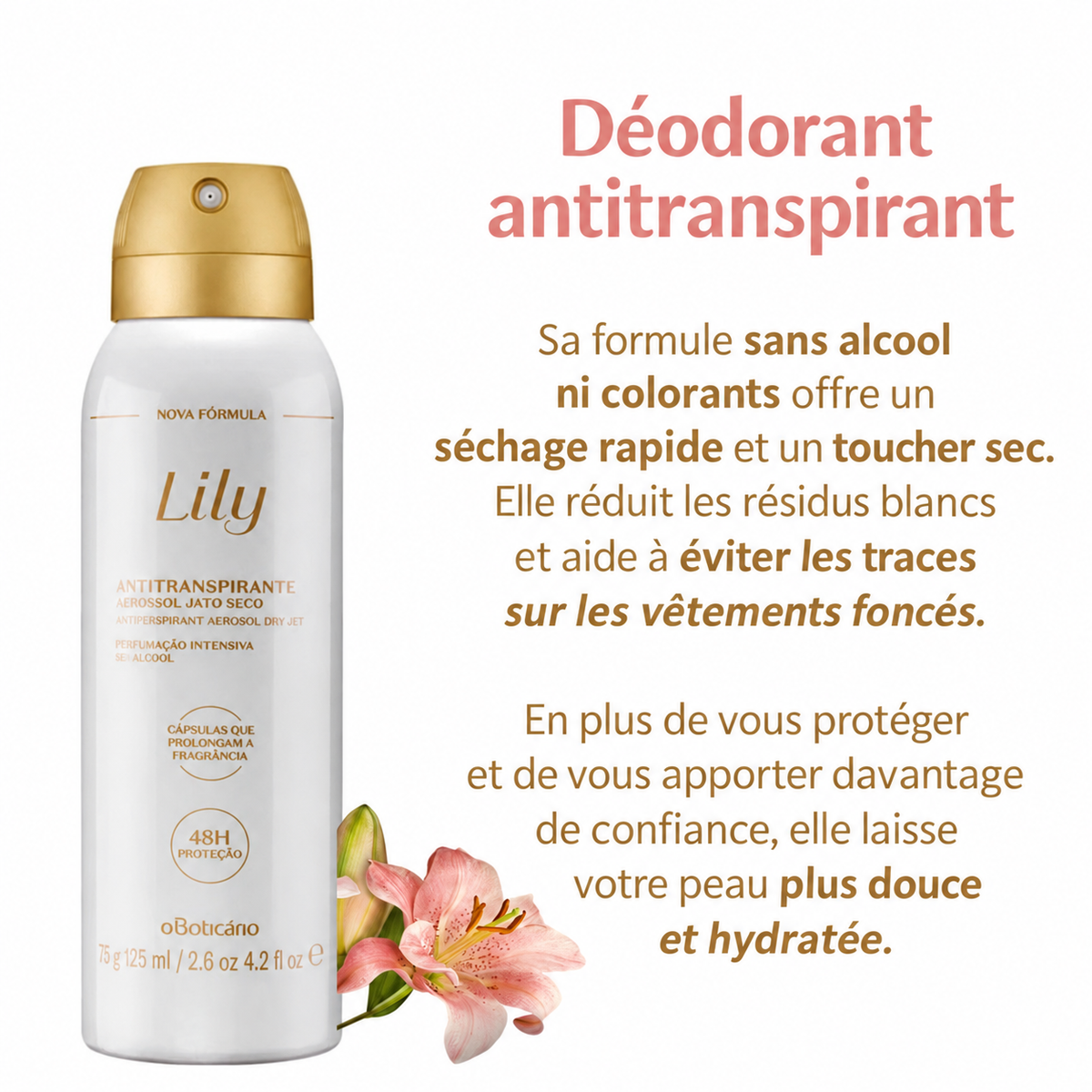 Déodorant Anti transpirant Lily