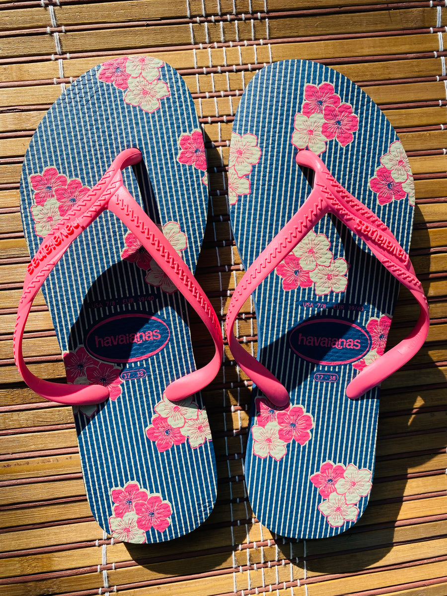 Havaianas azules hot sale