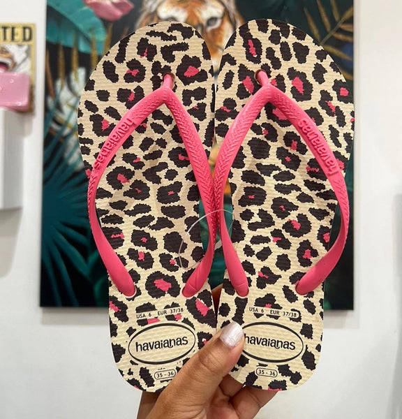 Havaianas Plateforme Léopa