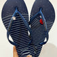 Havaianas Slim Nautical Blue + Bijou Crystal