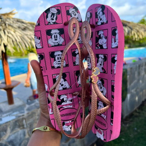 Havaianas Luna Minnie Rosa Crocus + Bijou