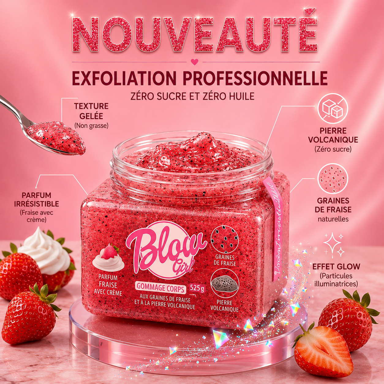 Blow girl exfoliant innovant
