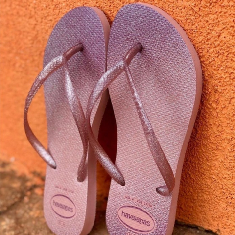 Havaianas glossy rose