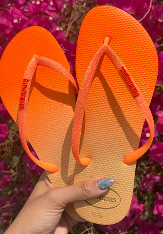 Havaianas Slim Glitter Sunset Orange