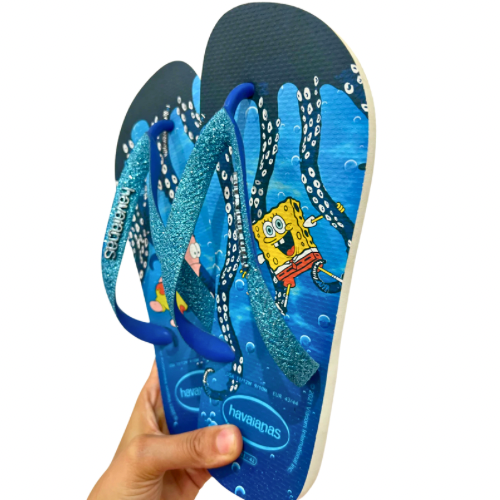 Havaianas Glitter Bob L’éponge Blue