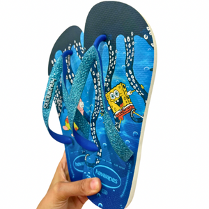 Havaianas Glitter Bob L’éponge Blue