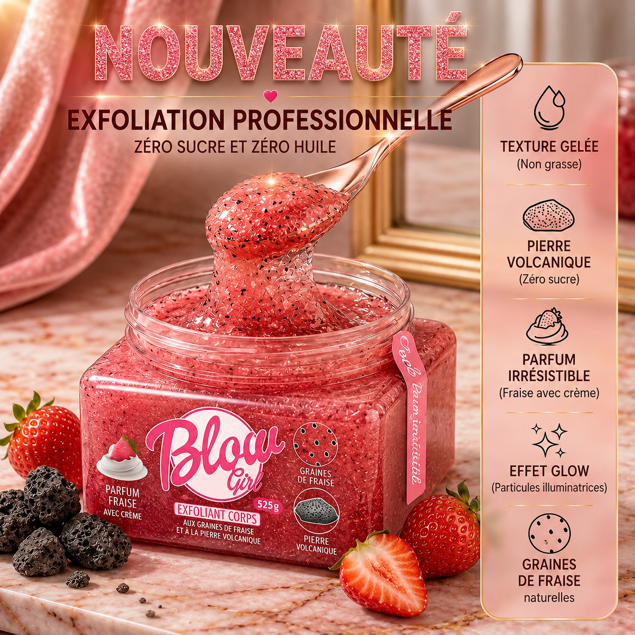 Blow girl exfoliant innovant
