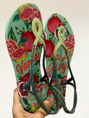 Havaianas Luna Glitter Grenade Verde