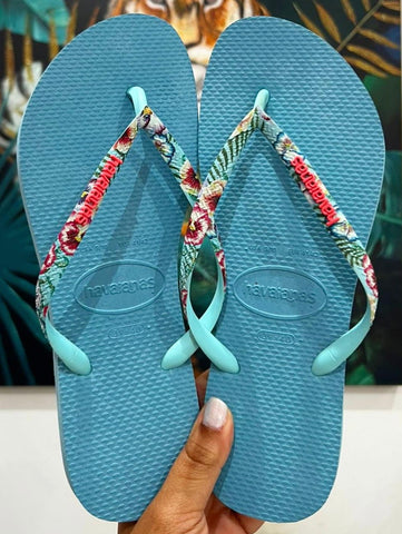 Havaianas Slim Classy Tropical Blue