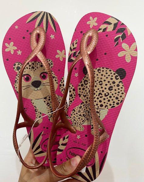 Havaianas Luna Glitter Léopa Rosa