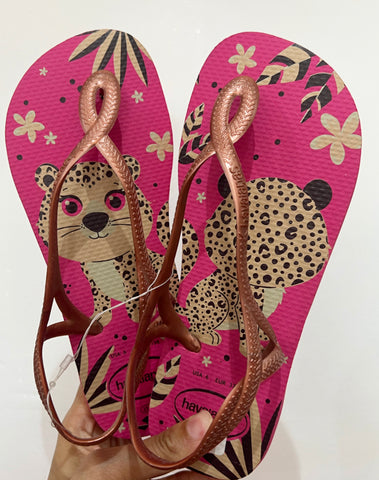 Havaianas Luna Glitter Léopa Rosa