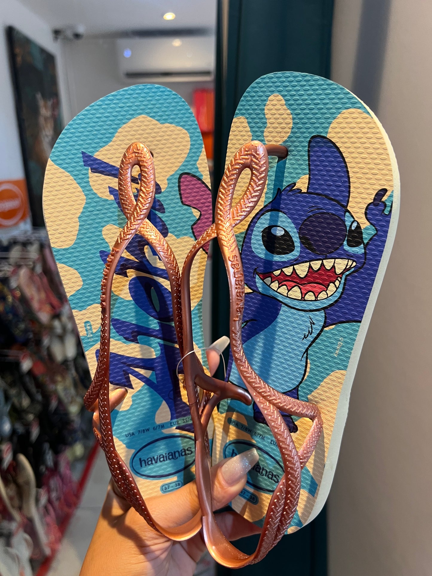 Havaianas Luna Stitch Aloha Blue