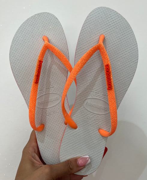 Havaianas Slim Star Glitter Laranja dg