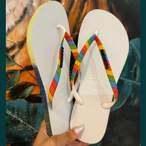 Havaianas Slim Glitter Imp Verde