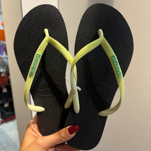 Havaianas Slim Glitter Néon Petro