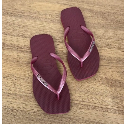 Havaianas Slim Logo Metalic Prune 2025/26