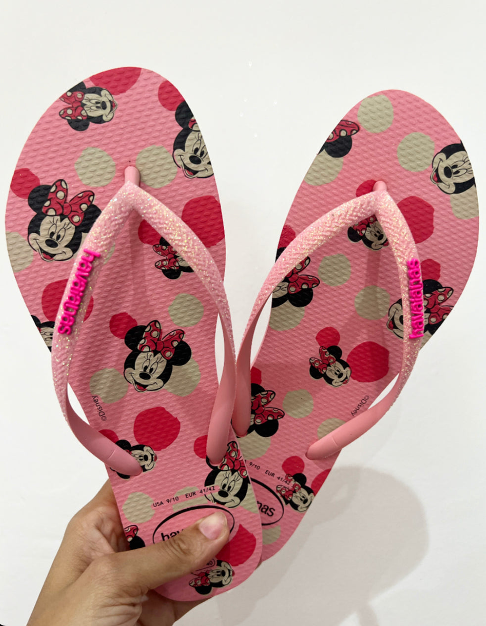 Havaianas Slim Glitter Minnie Rosa