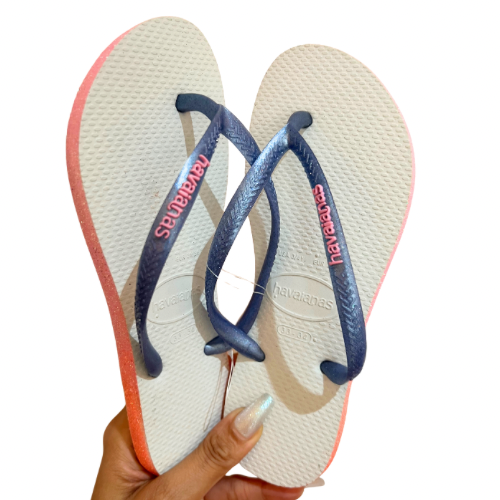 Havaianas Slim Rosa Crocus Semelles Glitter