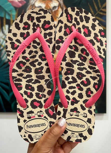 Havaianas Plateforme Léopa