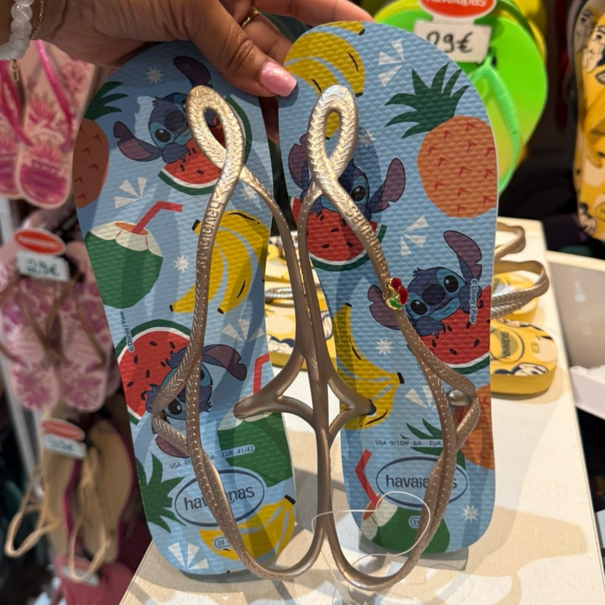 Havaianas Luna Stitch Blue Gold