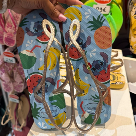 Havaianas Luna Stitch Blue Gold