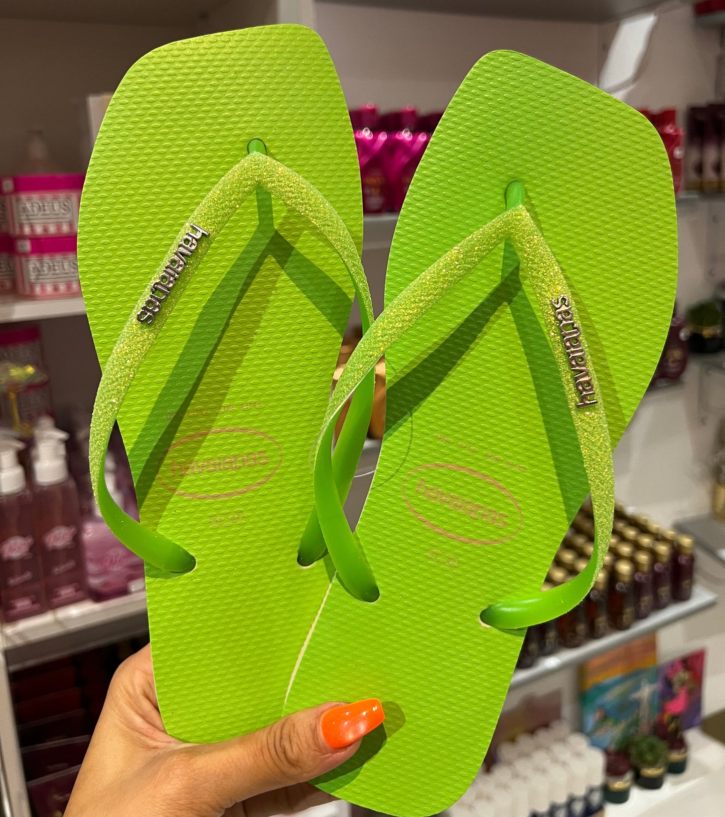 Havaianas Square Glitter Fluo Verde