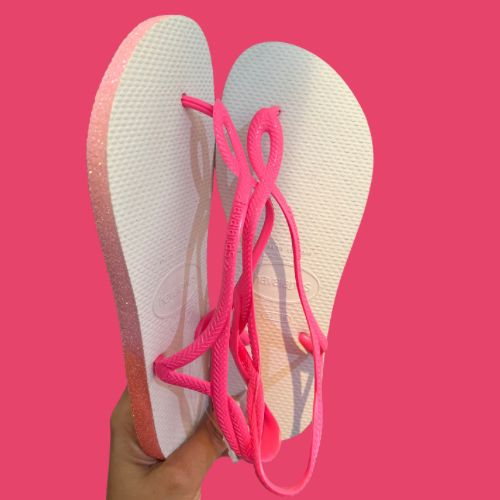 Havaianas Luna Rosa semelle Glitter