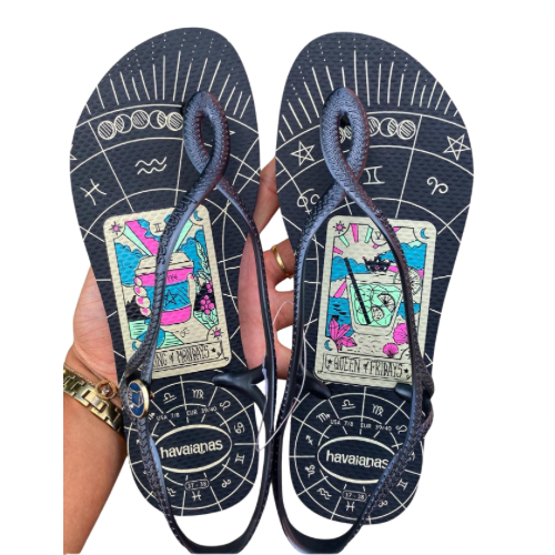 Havaianas Luna Astro Petro Phosphorescente
