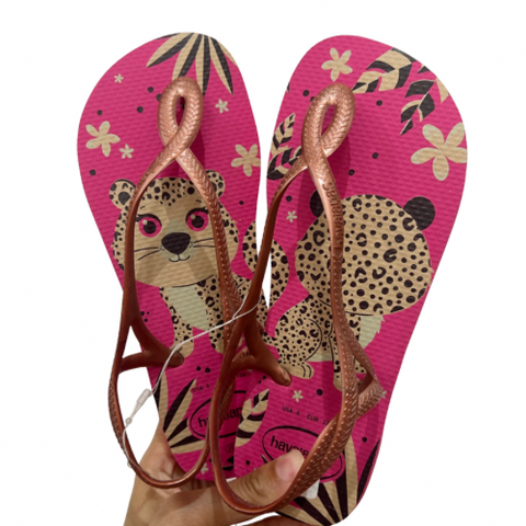 Havaianas Luna Glitter Léopa Rosa
