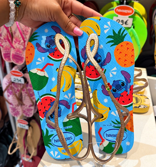 Havaianas Luna Stitch Blue Gold
