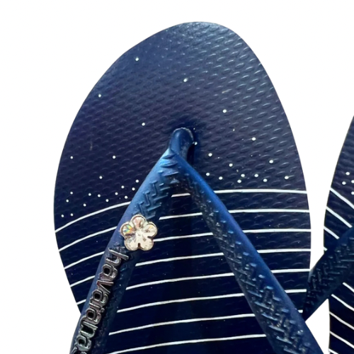 Havaianas Slim Nautical Blue + Bijou Crystal