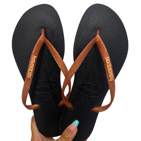 Havaianas Slim Classy Camel Black