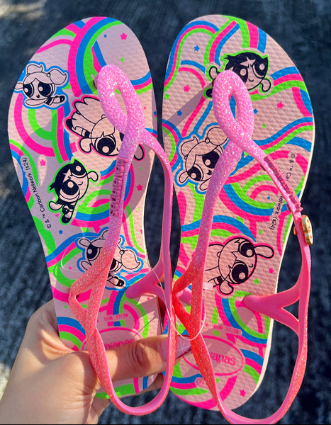 Havaianas Luna Glitter Super Nana Rosa Rosa