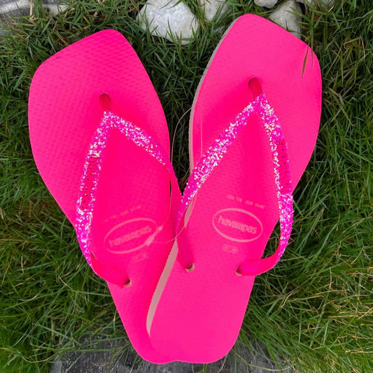 Havaianas Square Glitter Fluo Rosa