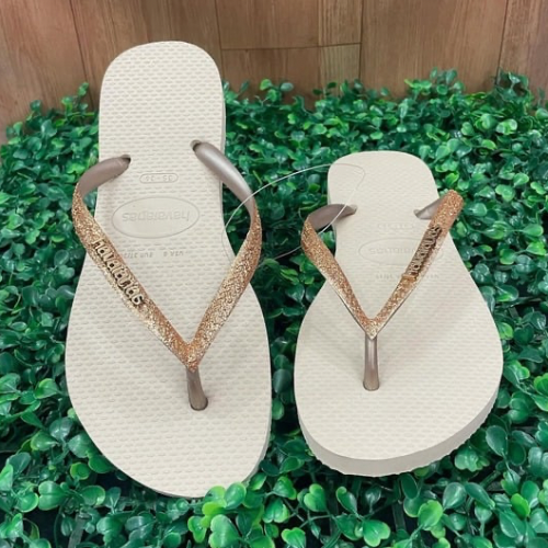 Havaianas Slim Glitter Gold