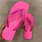 Havaianas Square Glitter Fluo Rosa