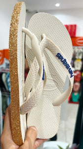 Havaianas Top Branco Semelle Glitter