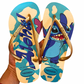 Havaianas Slim Stitch Aloha Blue Gold + Bijou