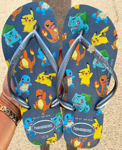 Havaianas Slim Pokémon Grey