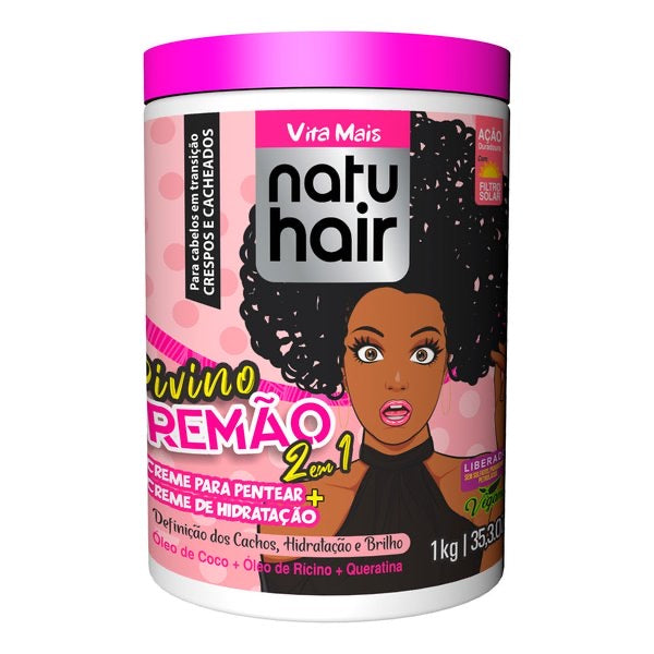 Crème coiffante NatuHair Divino 2 en 1 - 1KG